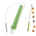 Crinkle Sound Kicking Cat Toy – Soft Plush Persimmon Teaser