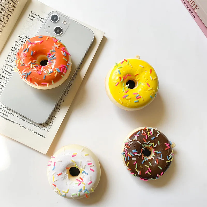 3D Donut Phone Holder – Retractable Desktop Stand