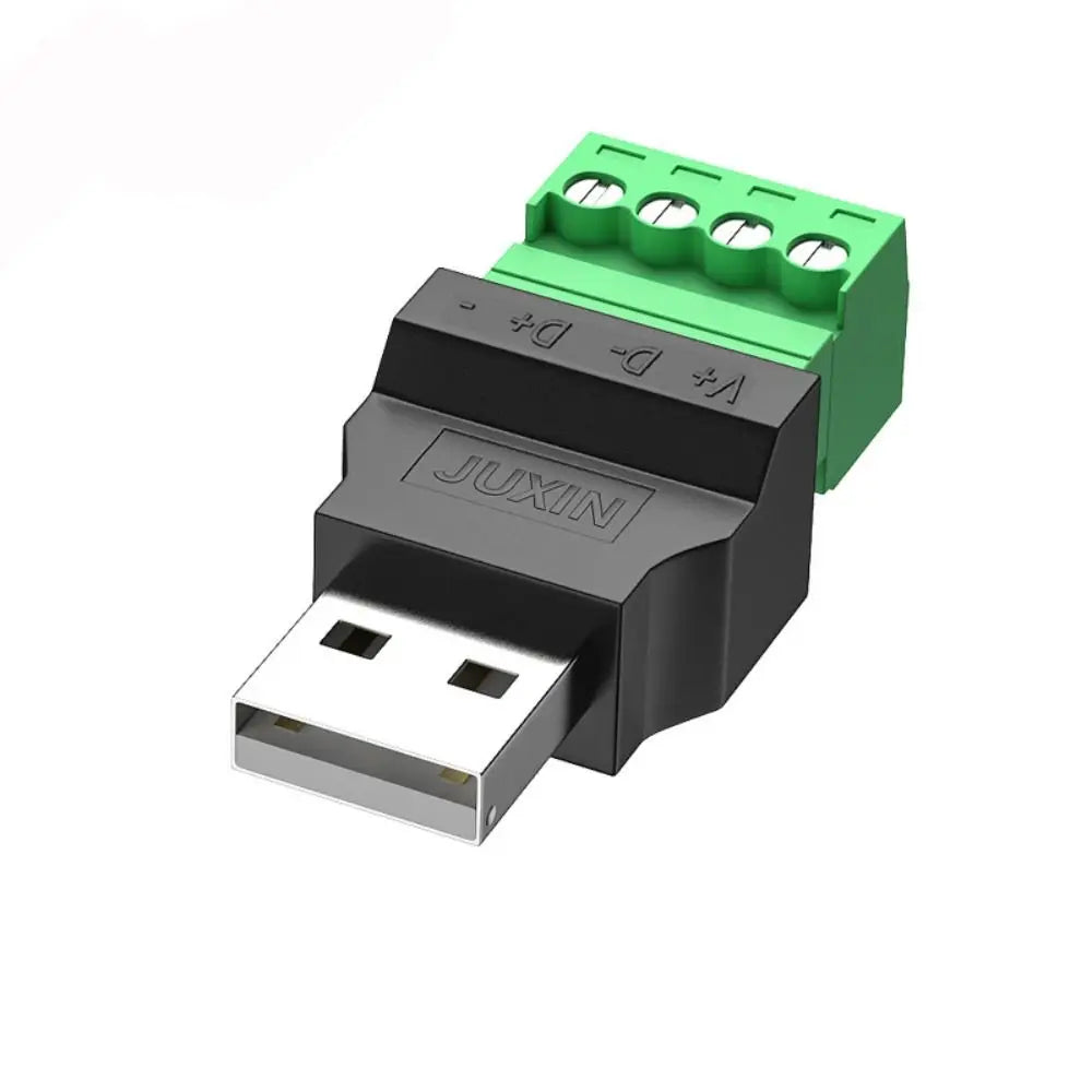 USB 2.0 Type A 4-Pin Screw Terminal Connector – No Solder