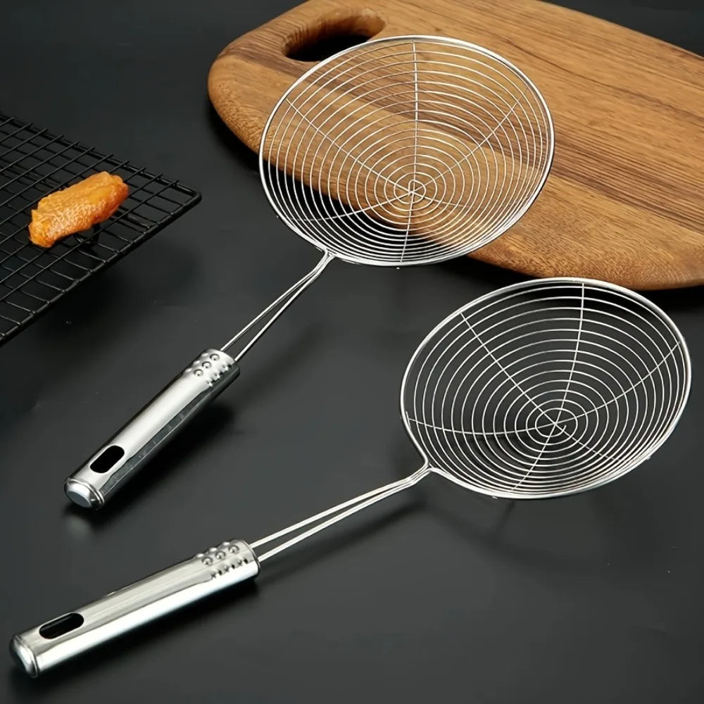 Stainless Steel Skimmer Strainer Ladle | Pasta & Frying