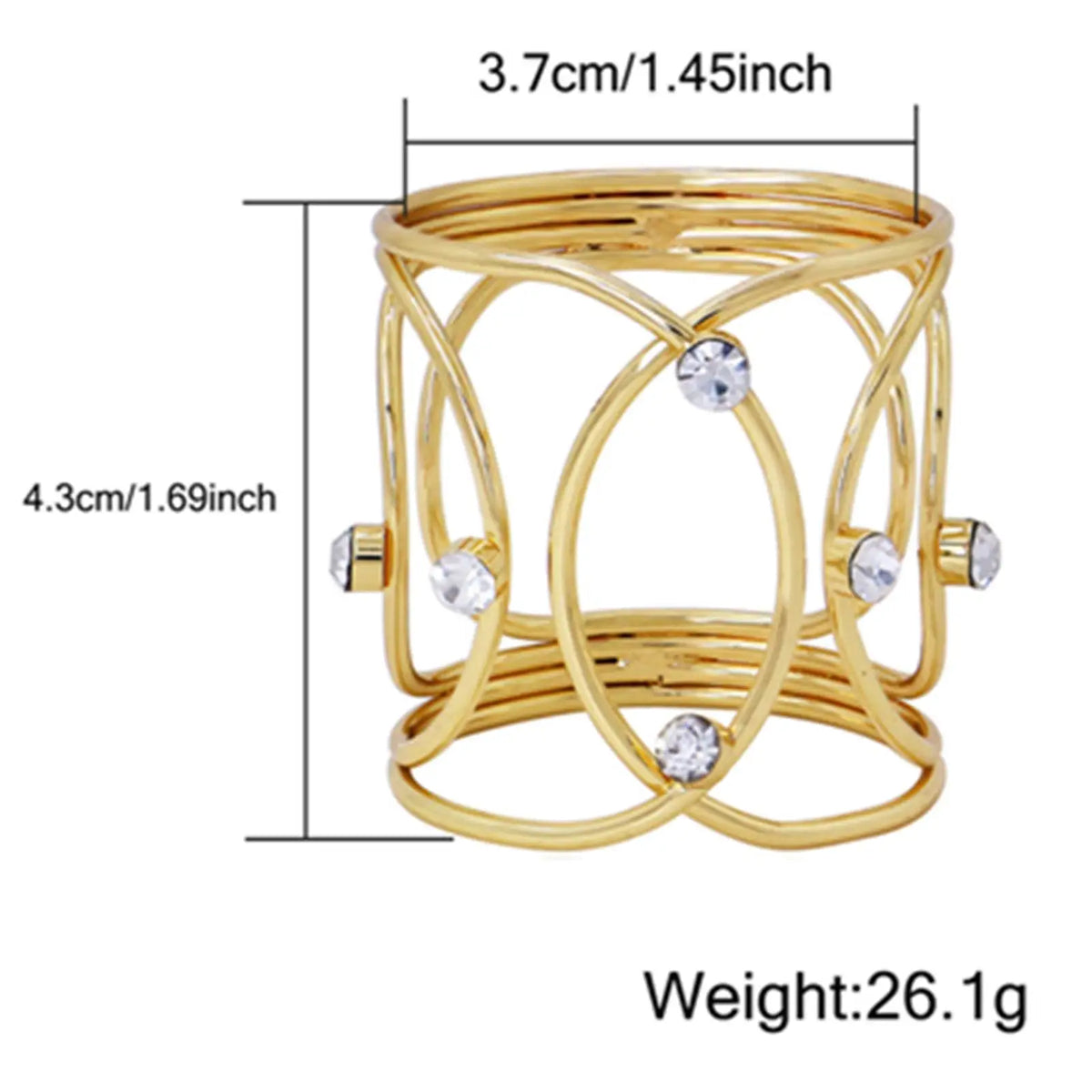 3-Pack Metal Napkin Rings – Elegant Reusable Table Holders