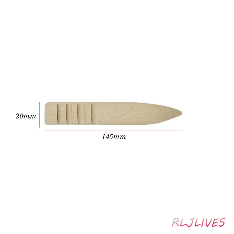 Wood Leather Edge Burnishing Rod & Slicker Polishing Tool