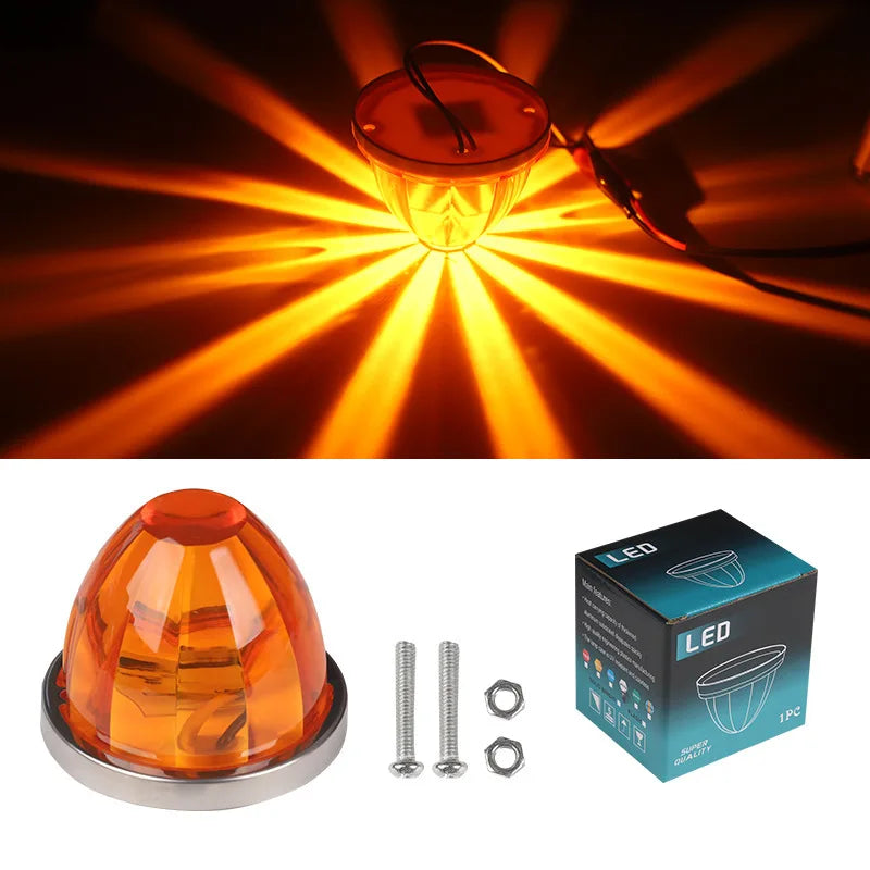 LED Side Marker Lights 12V–24V for Truck Trailer Van | 1–2 Pack