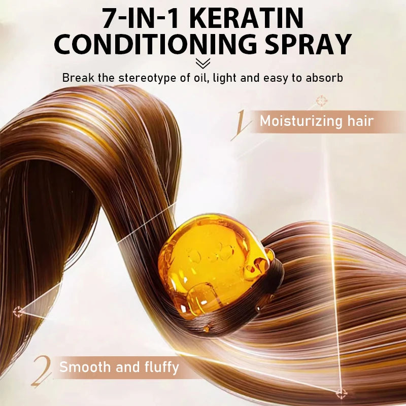 ROZINO 7-in-1 Keratin Hair Oil Spray – Leave-In 100ml
