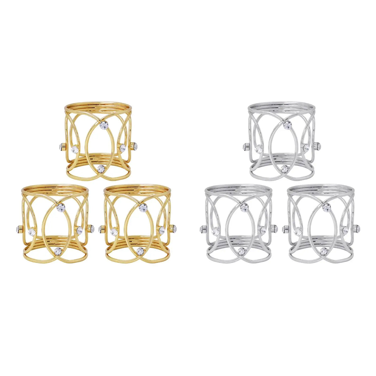 3-Pack Metal Napkin Rings – Elegant Reusable Table Holders