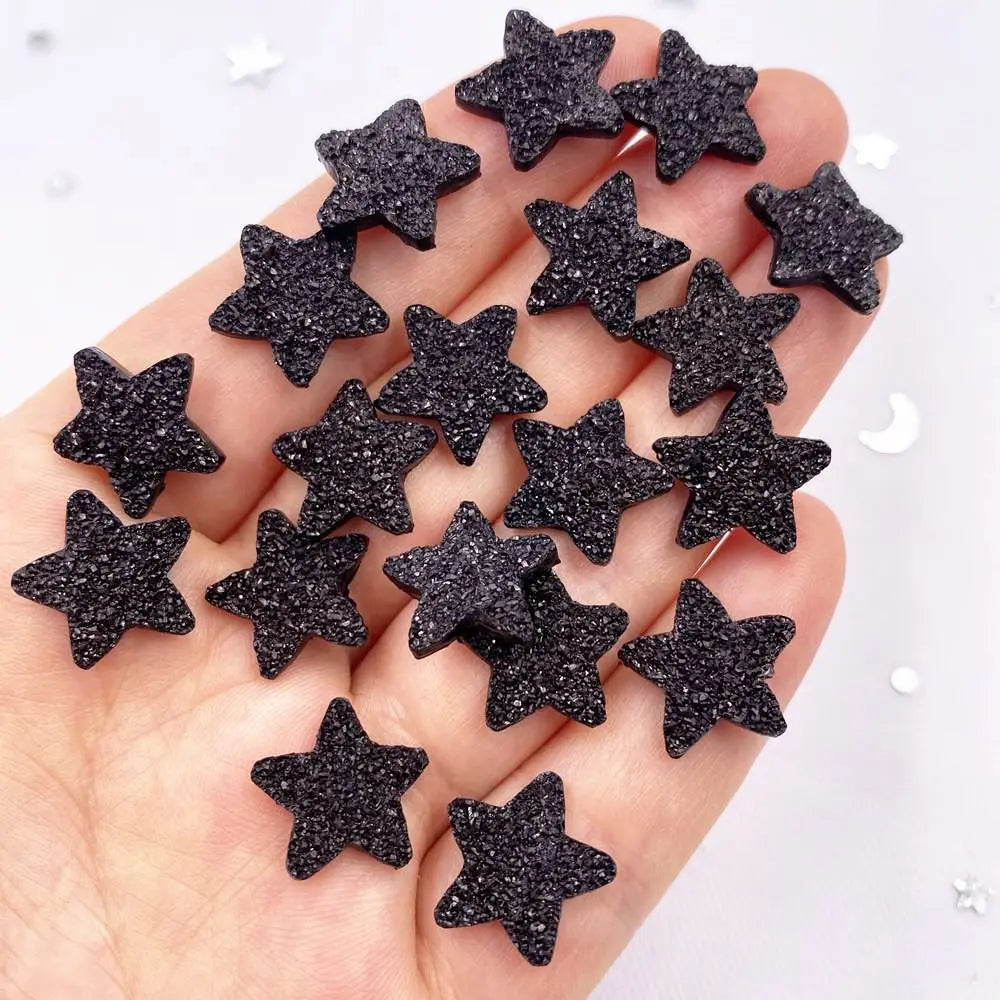 50PCS 14mm Resin Star Flatback Rhinestone Craft Embellishments