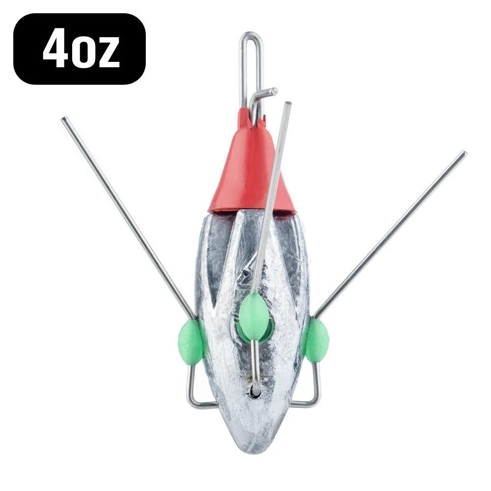 Sputnik Spider Fishing Sinkers 3oz–8oz | Glow Bead Beach Weights