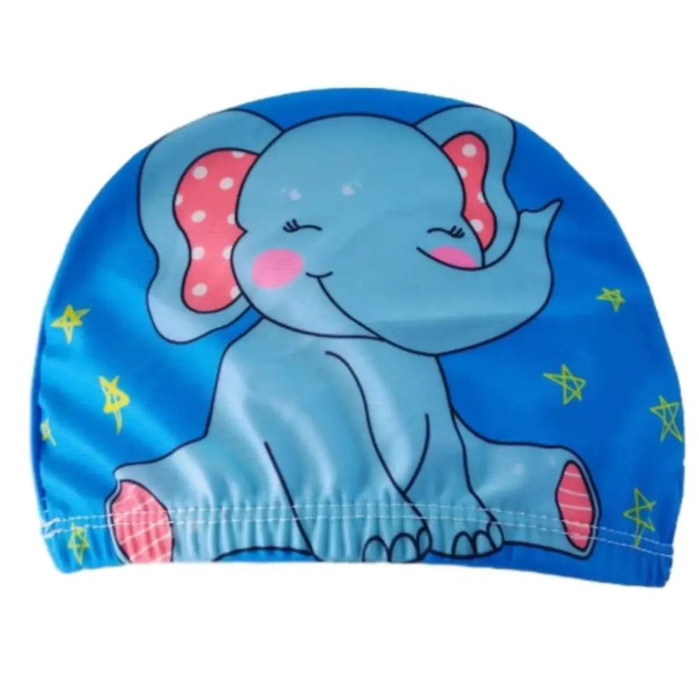 Cartoon Kids Swim Cap – Waterproof Baby & Children Swim Hat