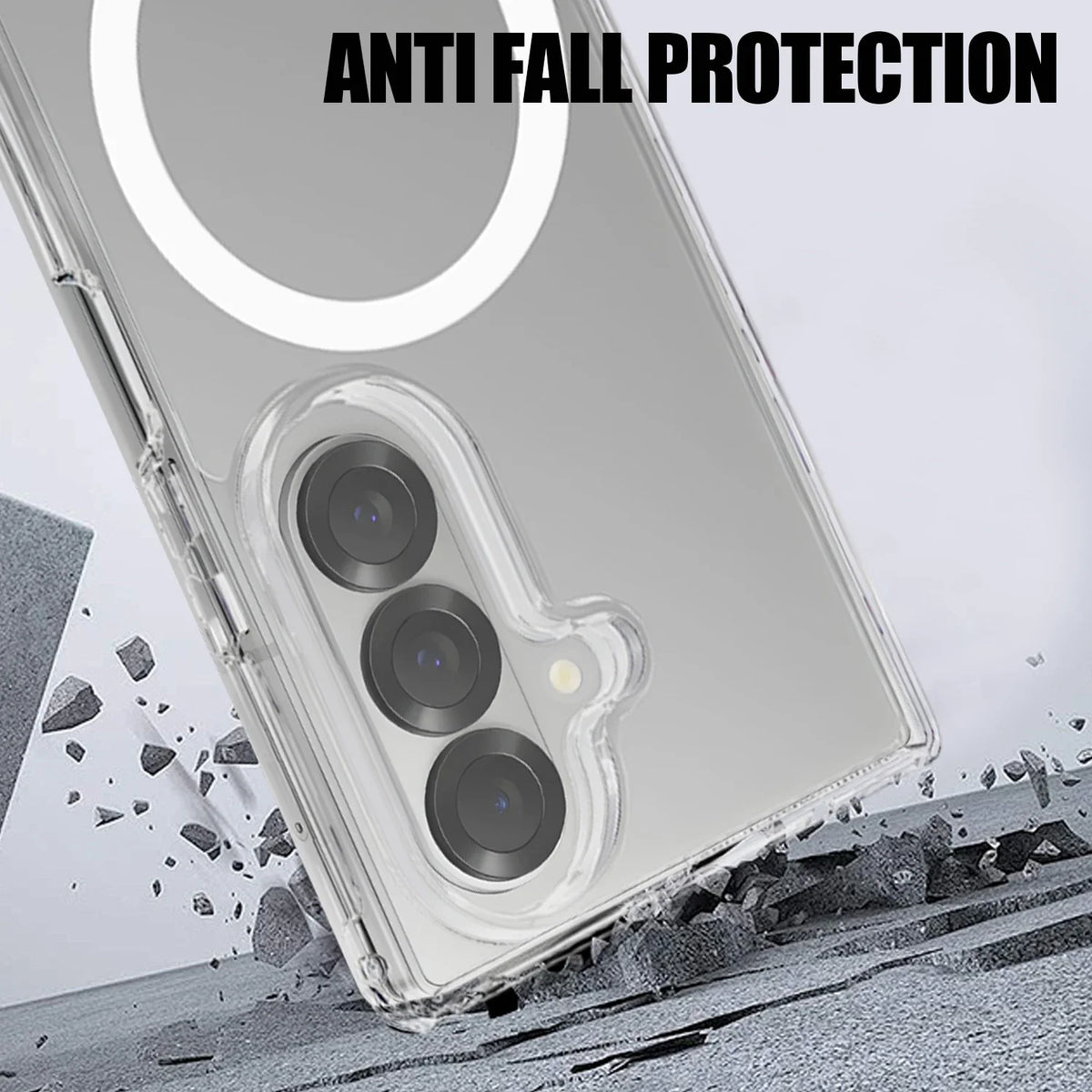 Transparent Magnetic Case Samsung Galaxy Z Fold 7 – MagSafe