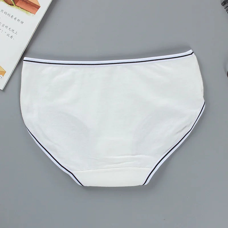 Breathable Cotton Mid-Rise Panties for Girls Ages 7–13
