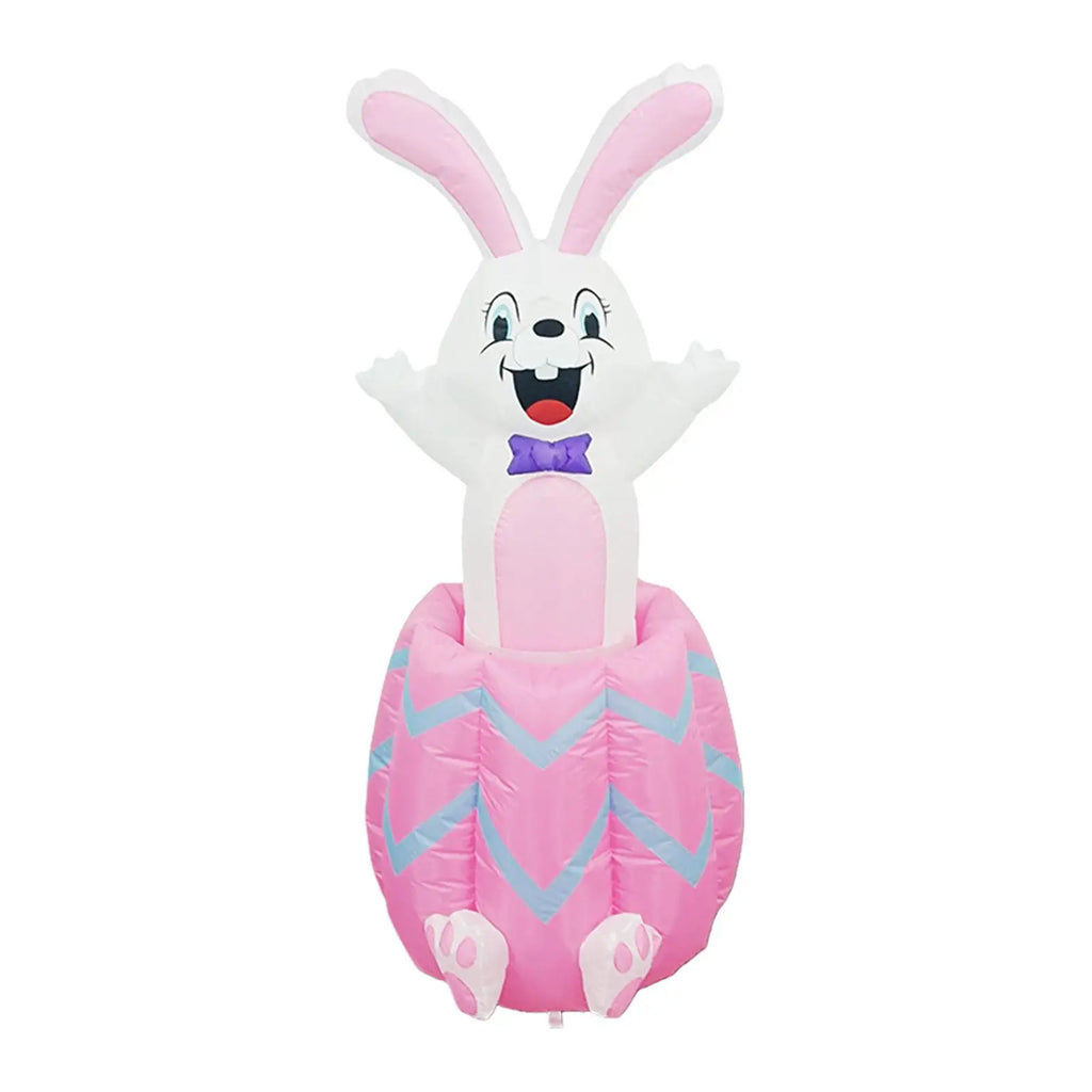 Giant Easter Bunny Inflatable Outdoor Decoration with LED Lights
