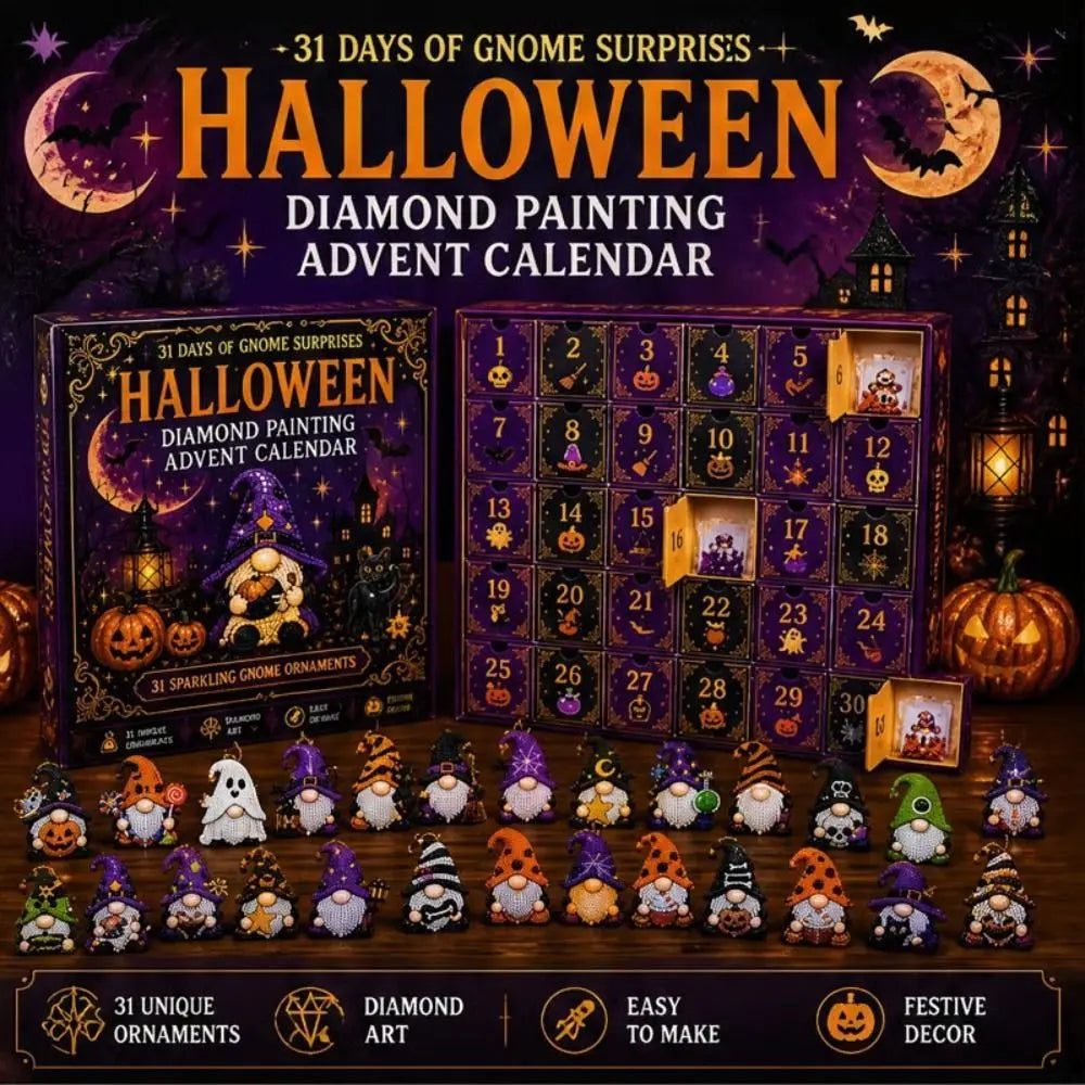 24-Day Christmas Gnome Advent Calendar – Diamond Art Craft