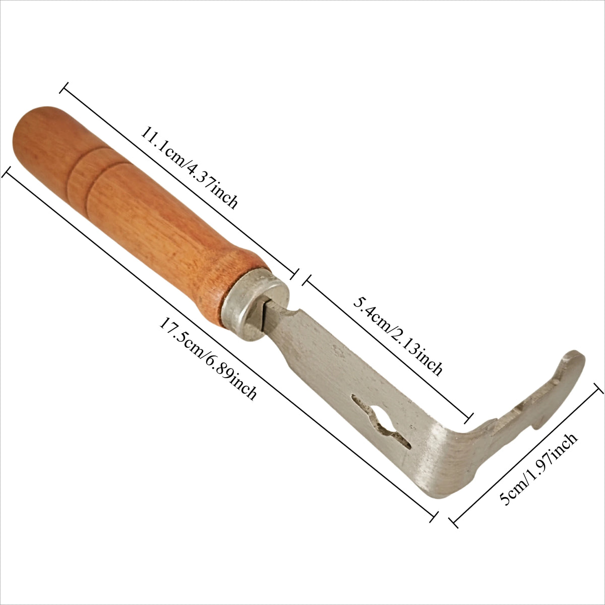 Wood Handle Beehive Scraper & J-Hook Honey Knife Tool