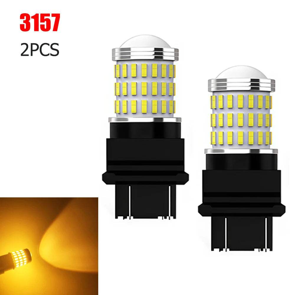 LED Amber Turn Signal Bulbs 7443 1157 7440 3156 | Brake Lights