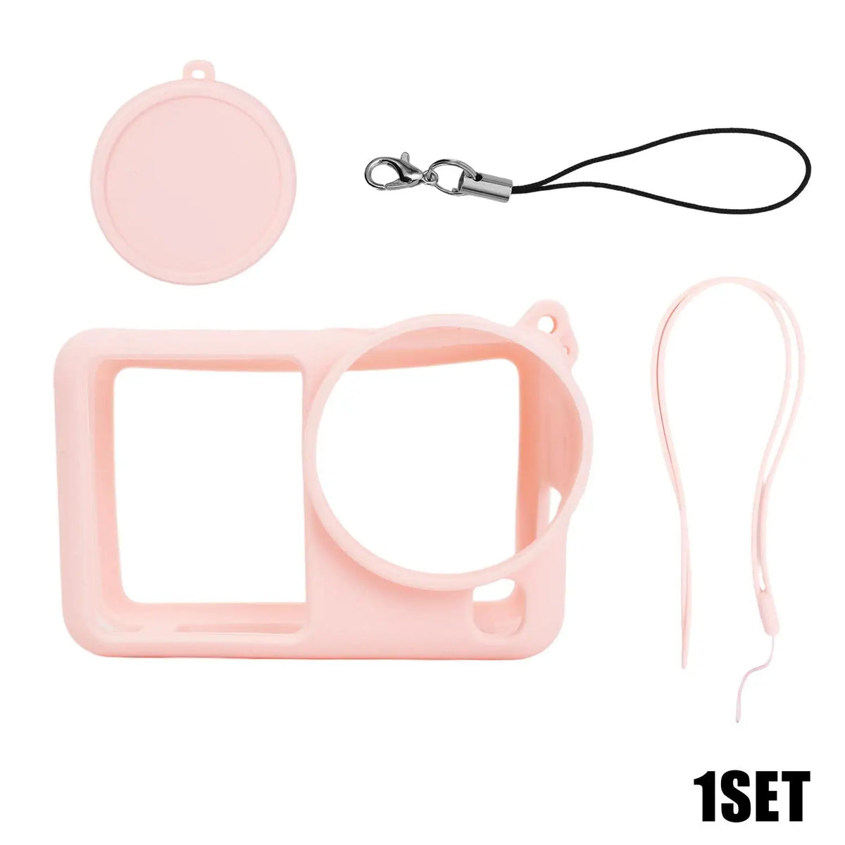 Silicone Case with Lens Cap & Lanyard for DJI Osmo Action 6