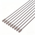 Stainless Steel Wire Keychain Cable Ring with Screw Lock