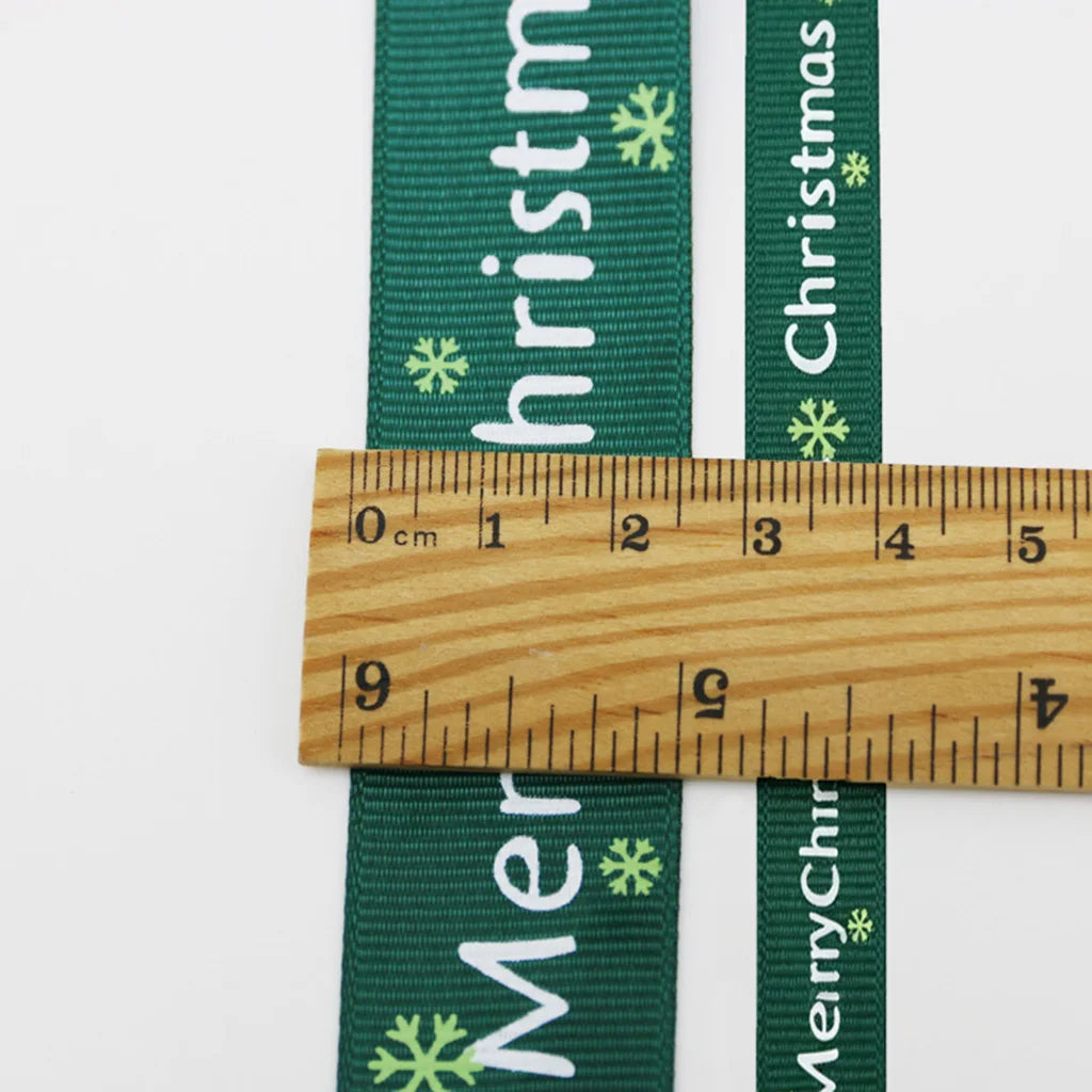 Red Merry Christmas Grosgrain Ribbon – 25 Yards, 1" Wide