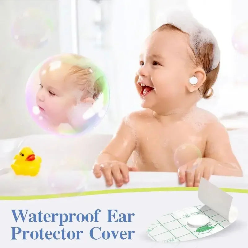 Waterproof Ear Covers 60 Pack – Bath & Swim Ear Stickers