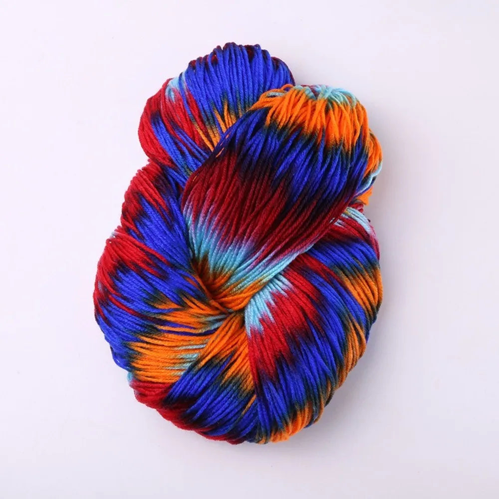 Segment Dyed Acrylic Yarn – Soft Mixed Color Knit & Crochet