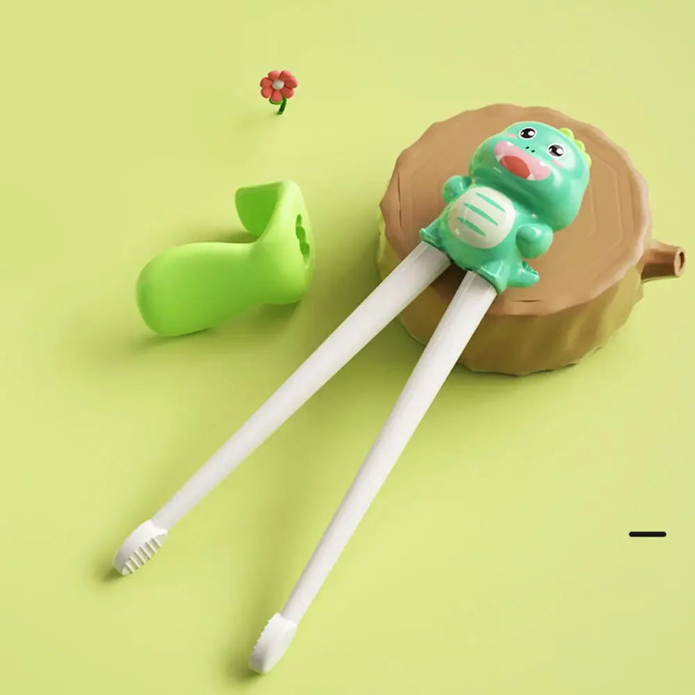 Cartoon Dinosaur Training Chopsticks for Kids – 1 Pair