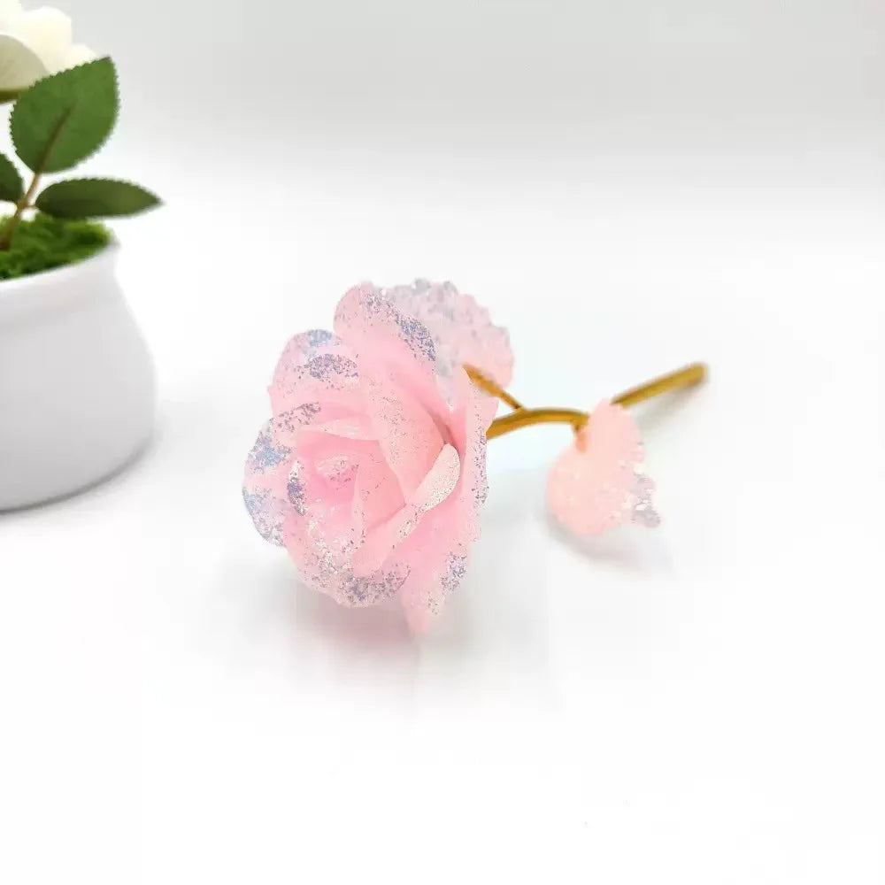 Transparent Artificial Rose | Plastic Decorative Flower