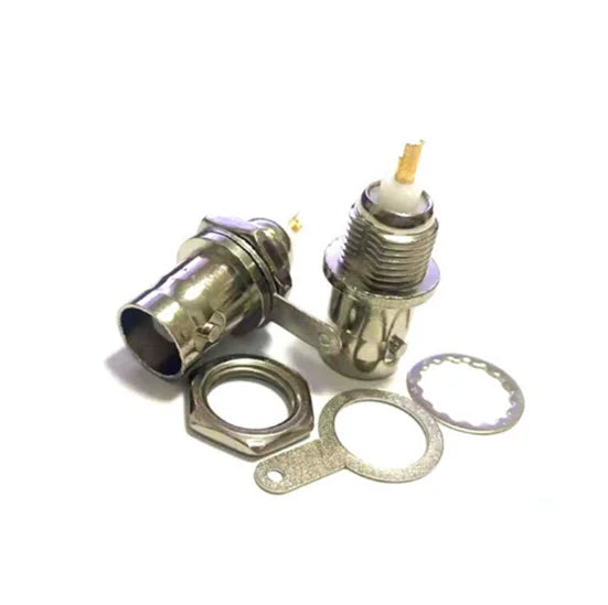 10-Pack Q9 BNC Female PCB Panel Chassis Mount Connectors