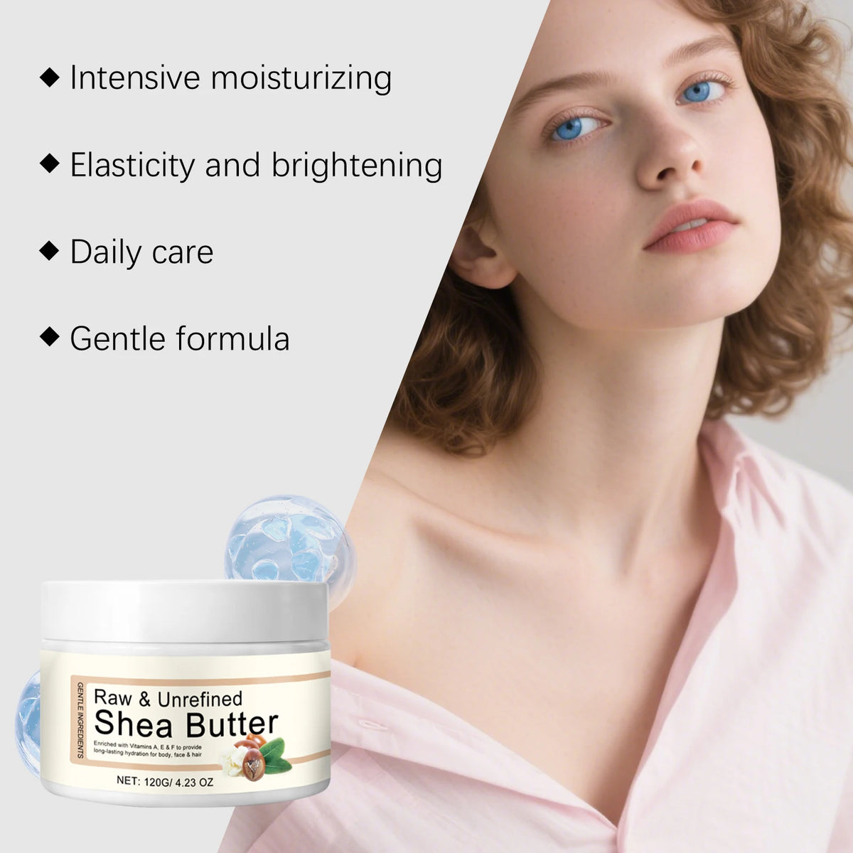 Shea Butter Moisturizing Cream – Face, Body & Hair Balm