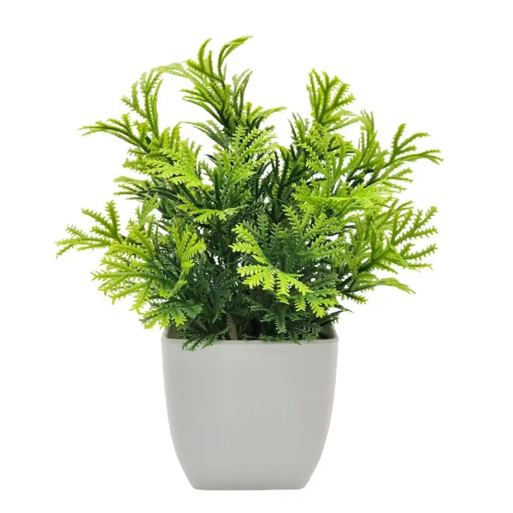 Mini Artificial Bonsai Potted Plant | Fake Flower Home Decor