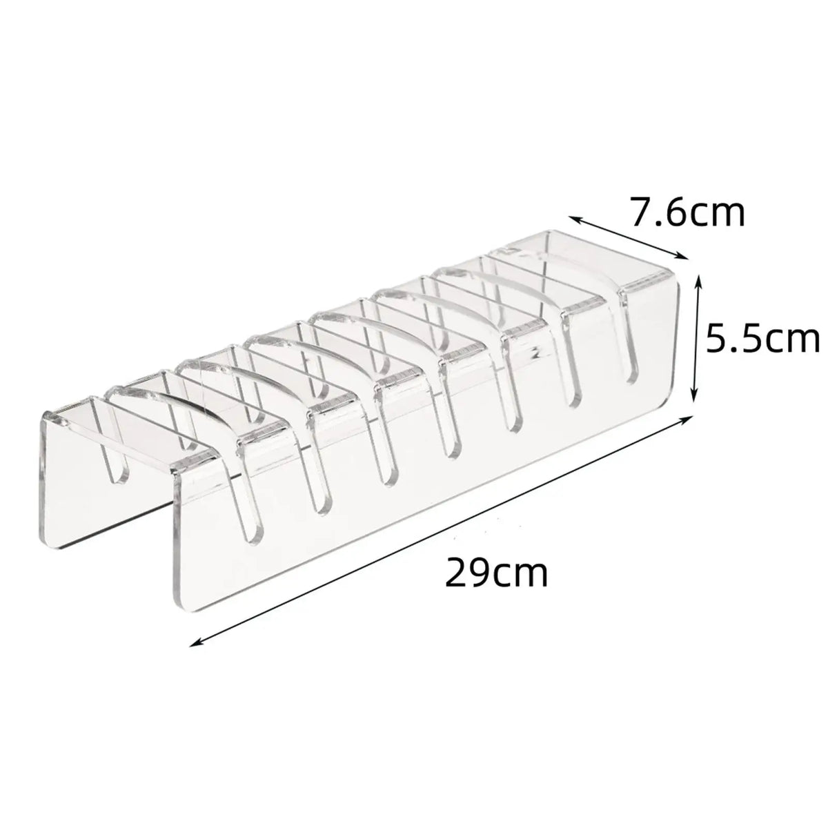Acrylic Desktop Hat Rack – Holds 7 Caps, No Installation