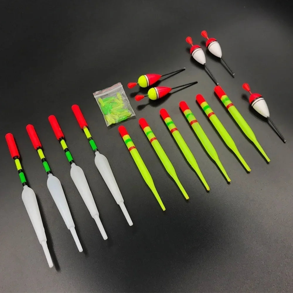 15-Piece Vertical Buoy Fishing Floats – 3 Assorted Sizes