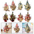 Mini Christmas Tree with Lights – Artificial PVC Tabletop Decor