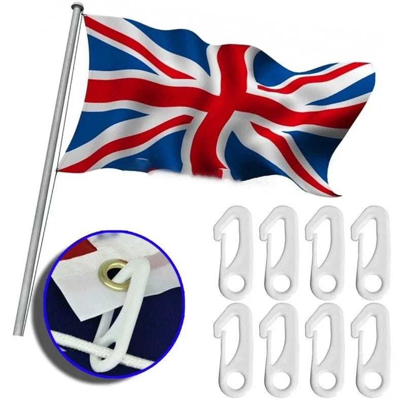 8-Pack Heavy Duty Flagpole Snap Hook Clips – Flag Pole Attachment