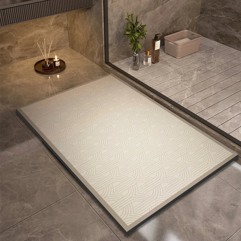 Super Absorbent Anti-Slip Bath Mat | Quick Dry Diatom Mud Rug