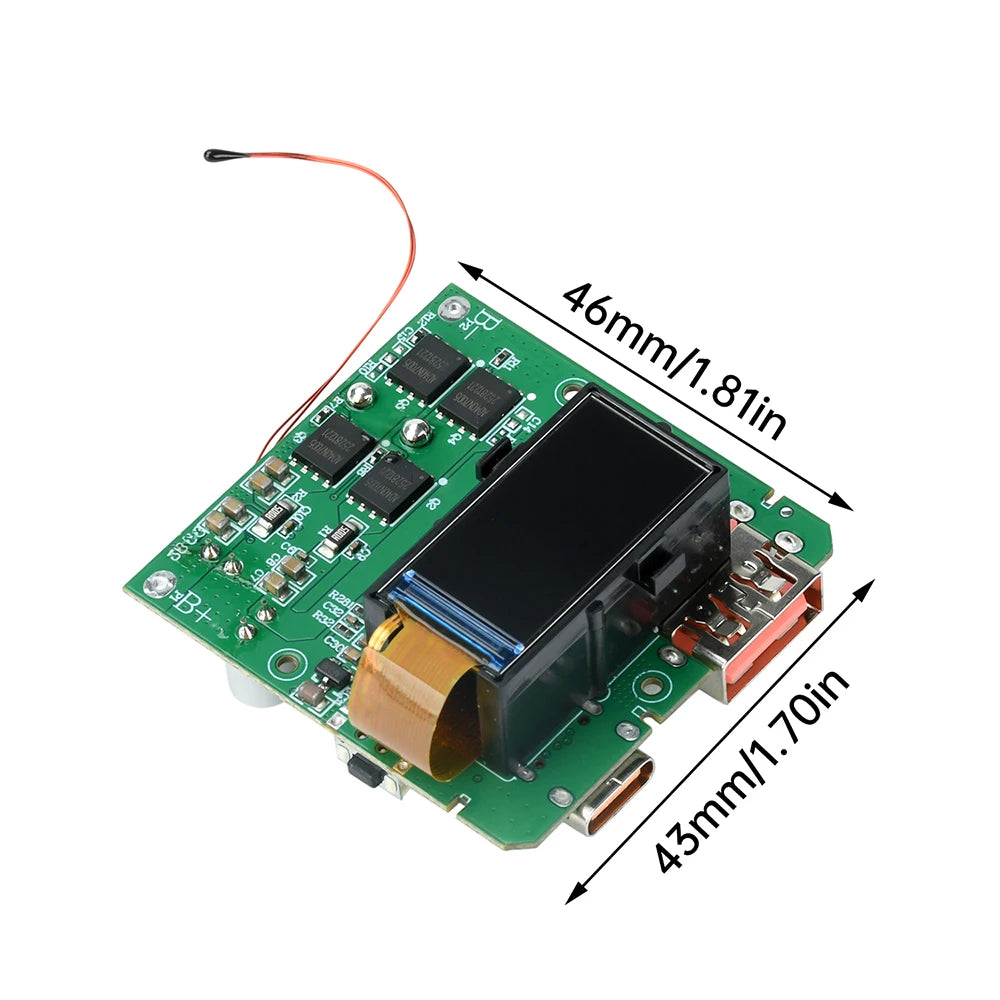 PD 100W Power Bank DIY Module – 4S BMS TFT Colour Display