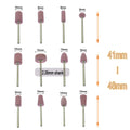 12-Piece Ceramic Grinding & Wool Felt Polishing Mounted Points Set