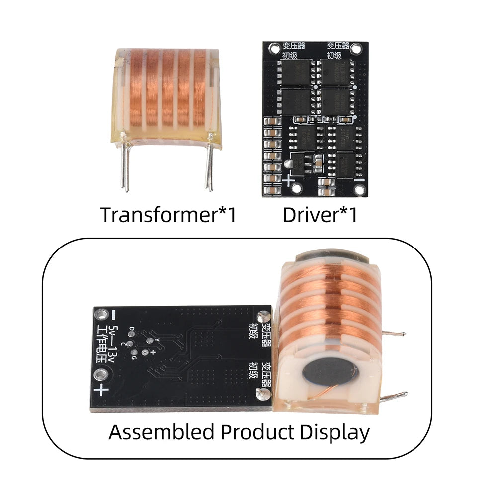 80W High-Voltage Arc Igniter Module DC 5–13V to AC 20kV