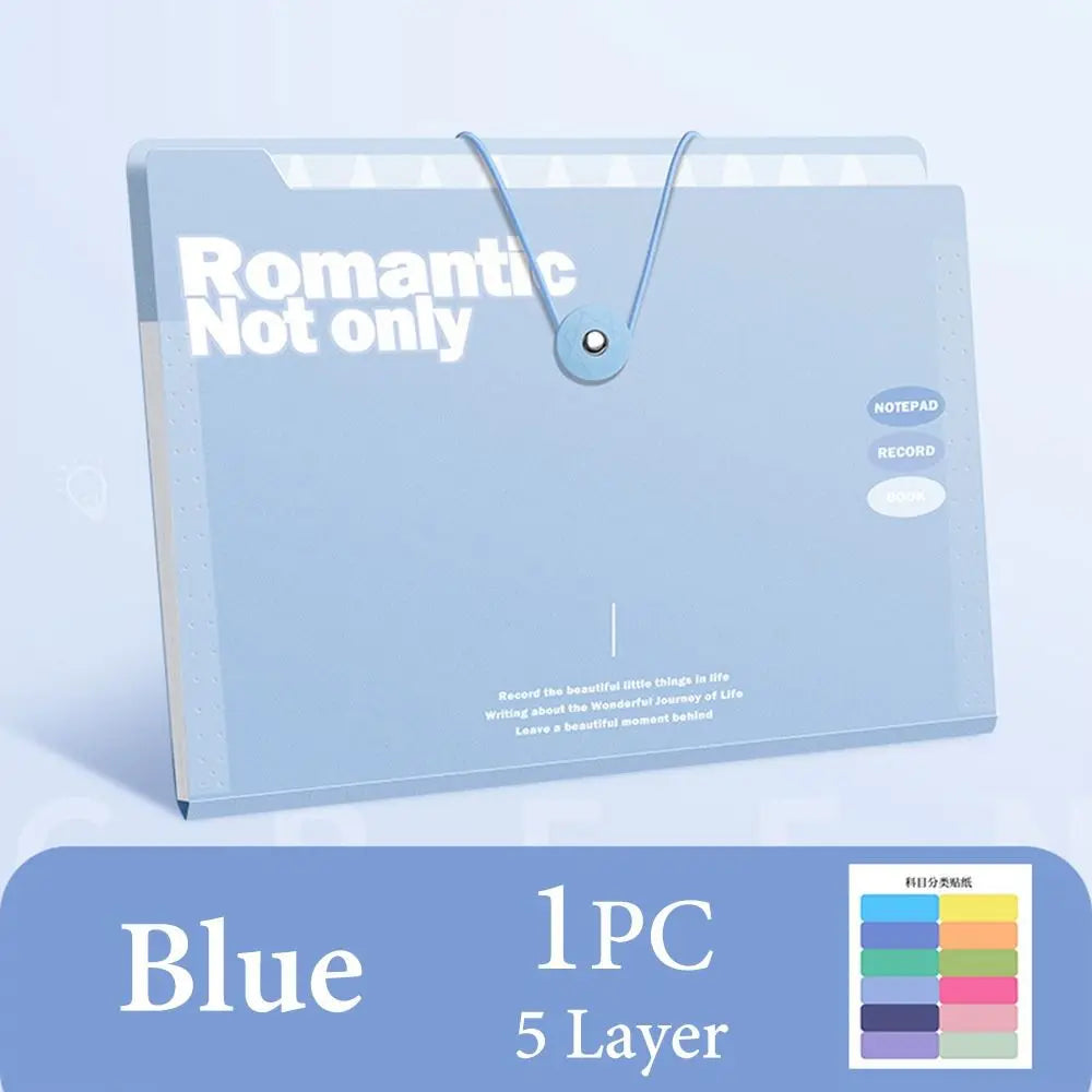 Waterproof A4 File Folder 5/8/12 Pockets | Document Organizer