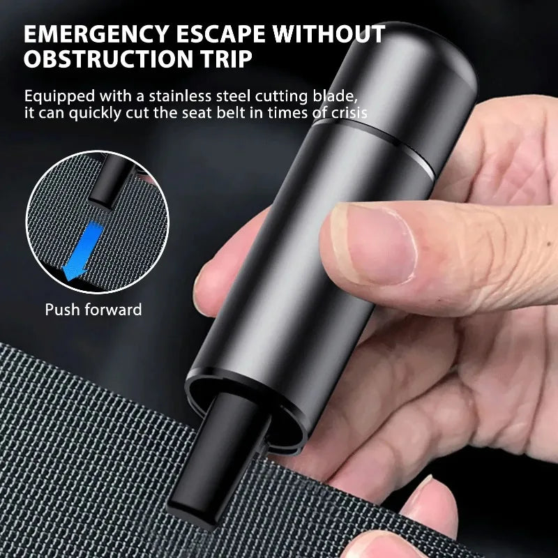 2-in-1 Car Glass Breaker & Seat Belt Cutter Safety Tool