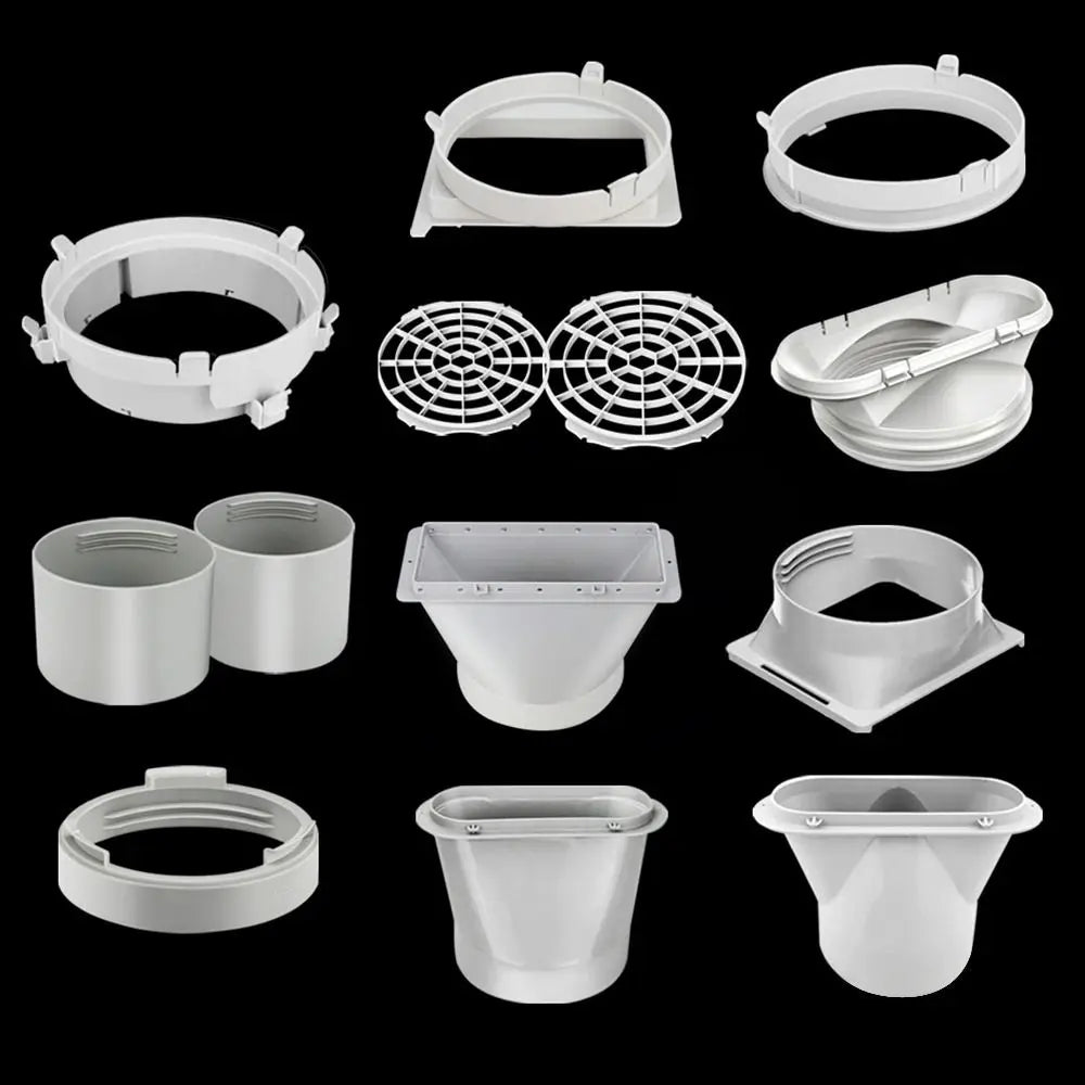 AC Exhaust Hose Connector | Round & Square Duct Adapter