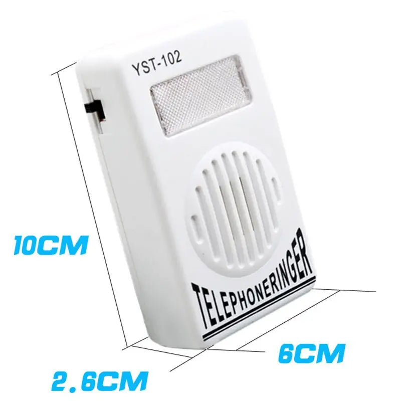 Loud Telephone Bell Ringer & Amplifier with Red Flashing Light