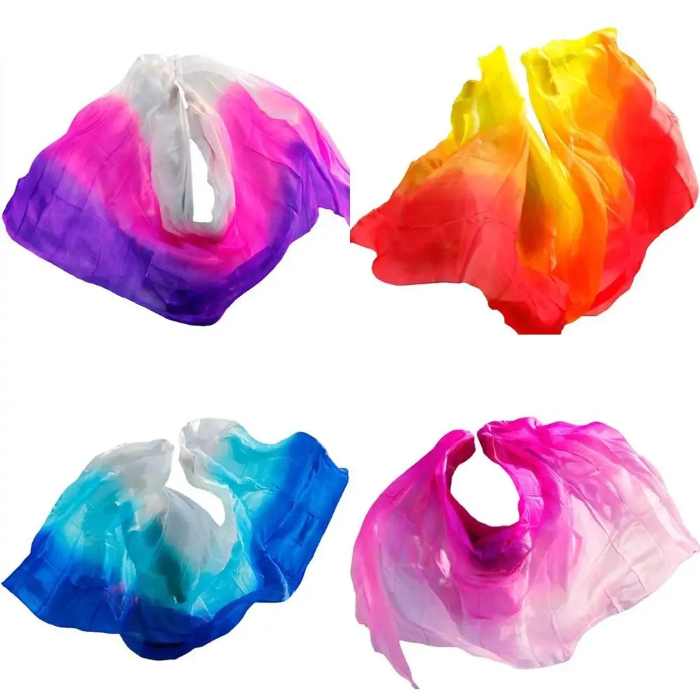 Gradient Belly Dance Veil Shawl 250x120cm – Polyester Flow