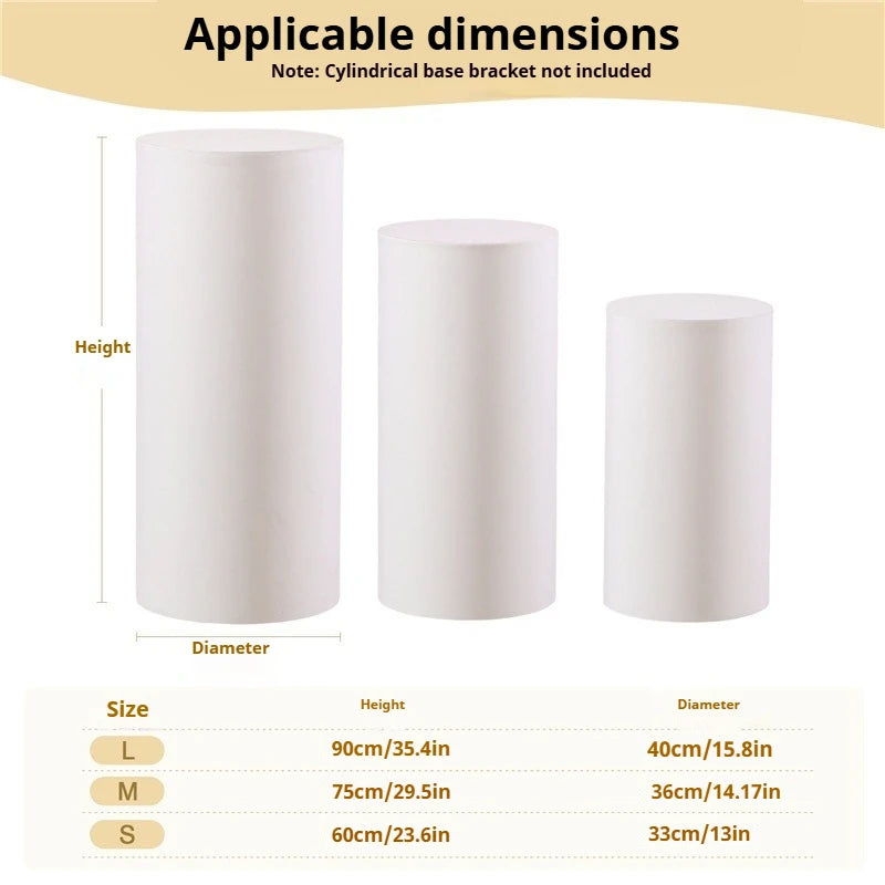 Cylinder Stand Elastic Covers | Party & Wedding Décor 3/5 PC