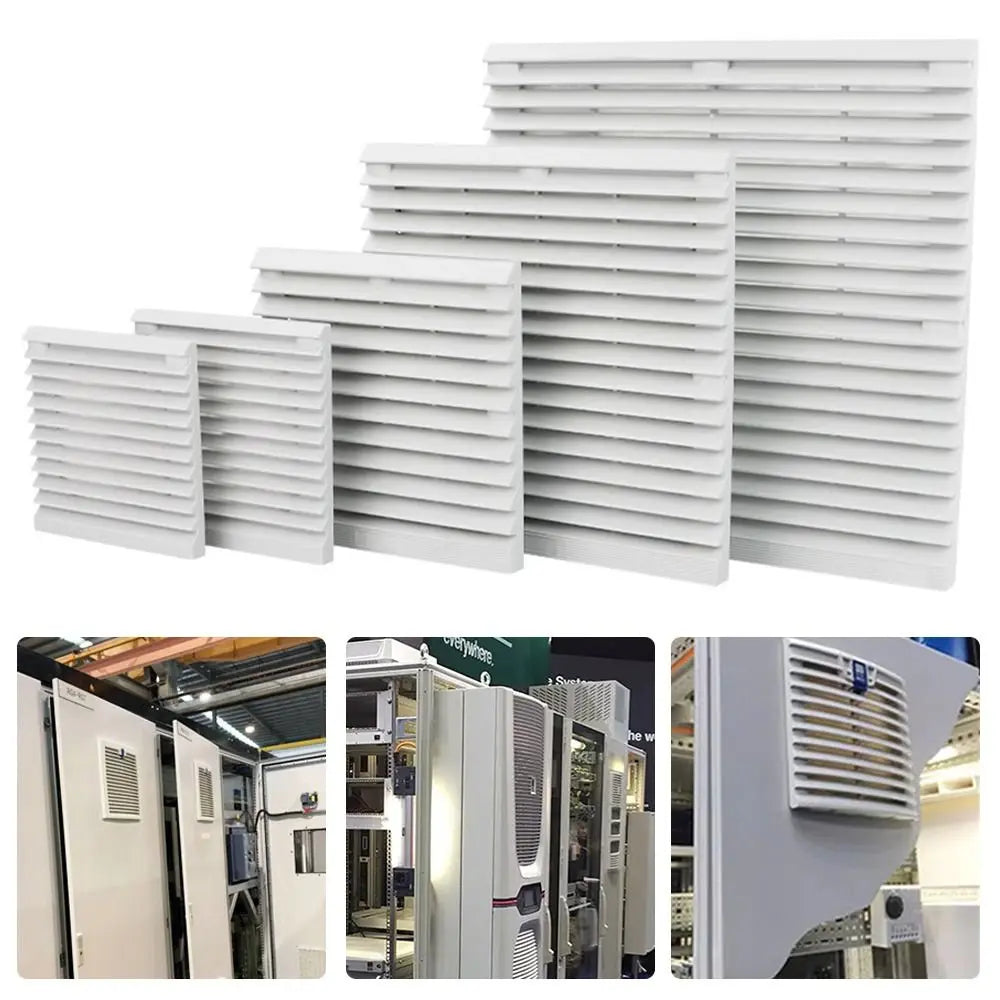 ABS Cabinet Ventilation Filter Grille Fan Shutter Louver