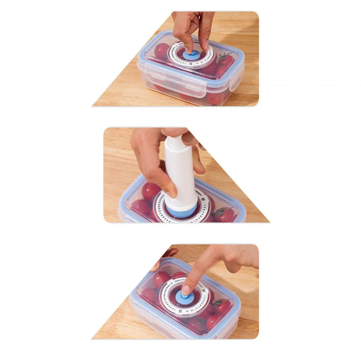 Vacuum Sealed Food Storage Container with Air Pump – 4 Sizes