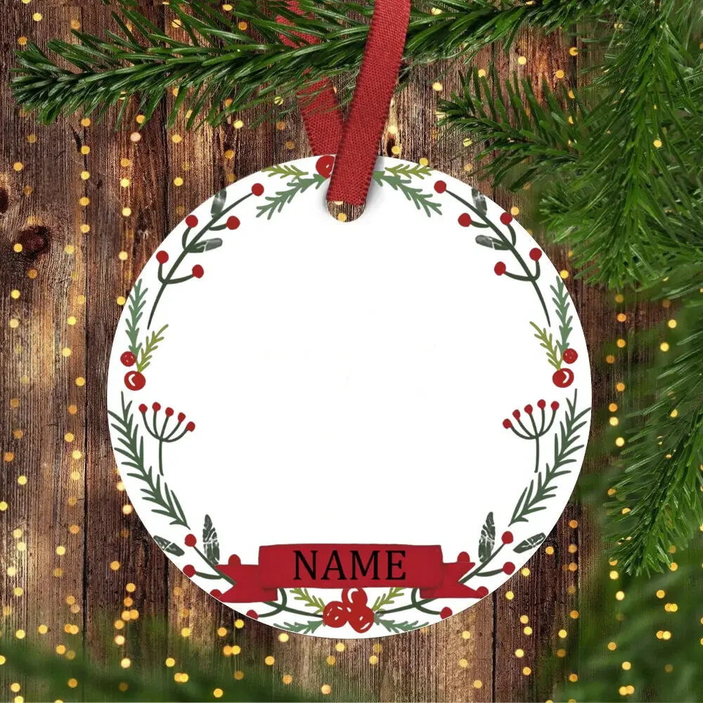 Personalized Baby's 1st Christmas Ceramic Photo Ornament