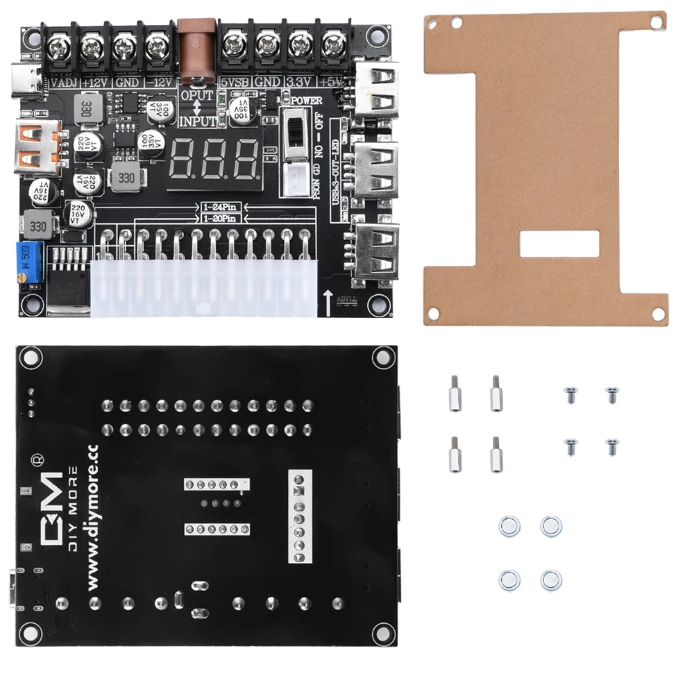 20/24-Pin ATX Power Supply Adapter Board | Multi-Voltage Module