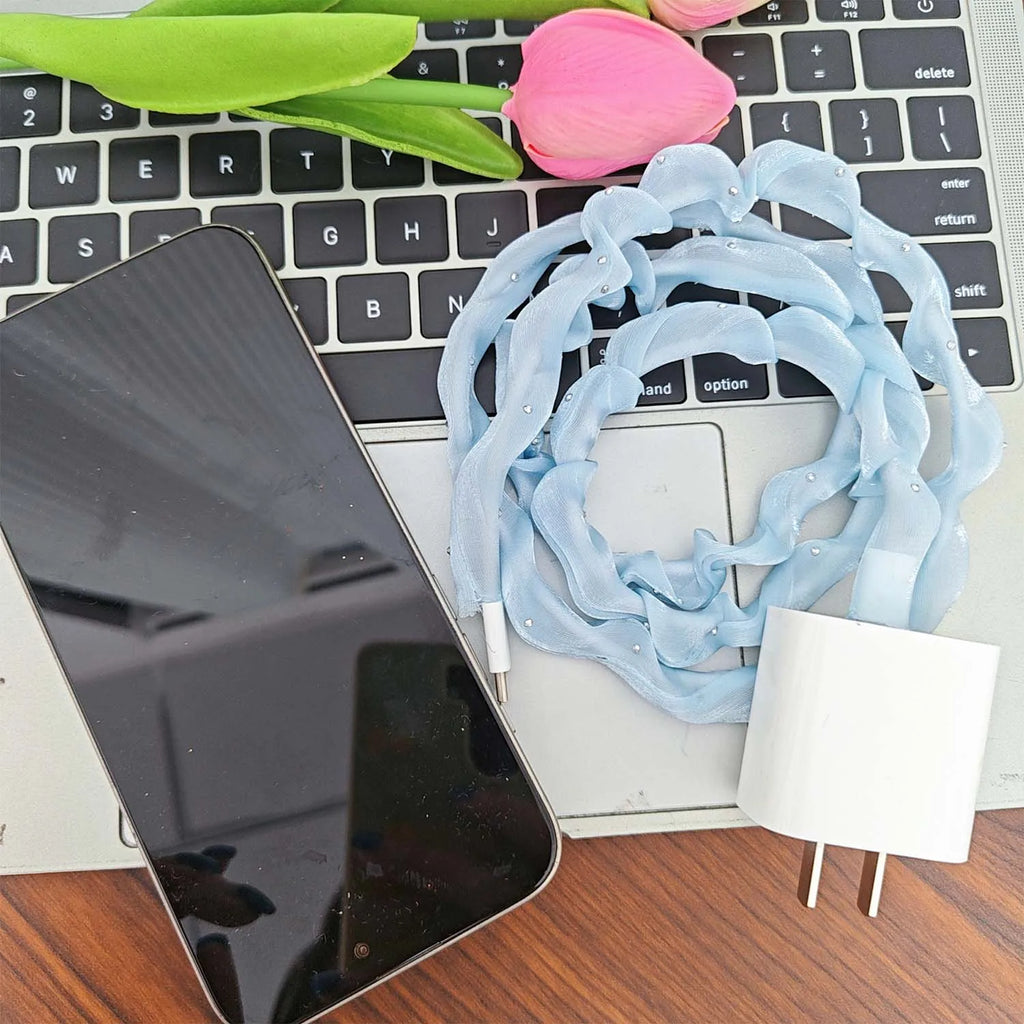 Mesh Cable Protector & Winder USB Type-C 2-Pack | NIFTY