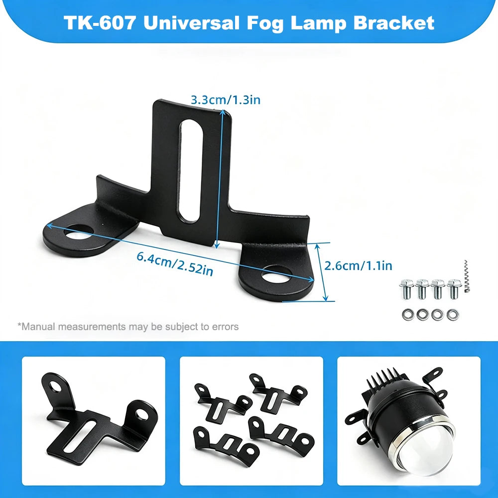 2PCS 3" Projector Lens Fog Light Retrofit Bracket for Toyota