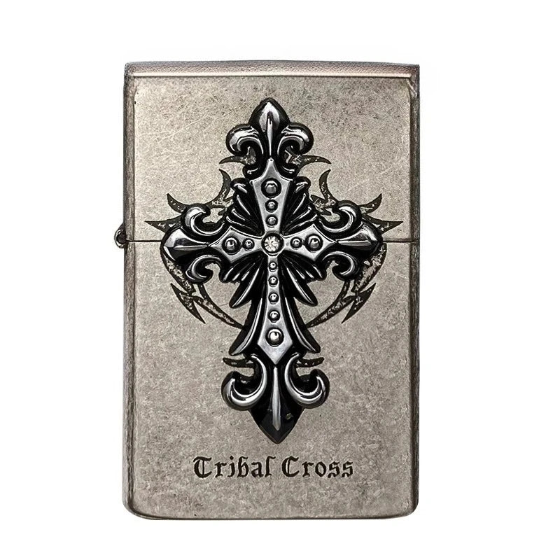 ZORRO Classic Carved Metal Fuel Lighter – Men's Gift