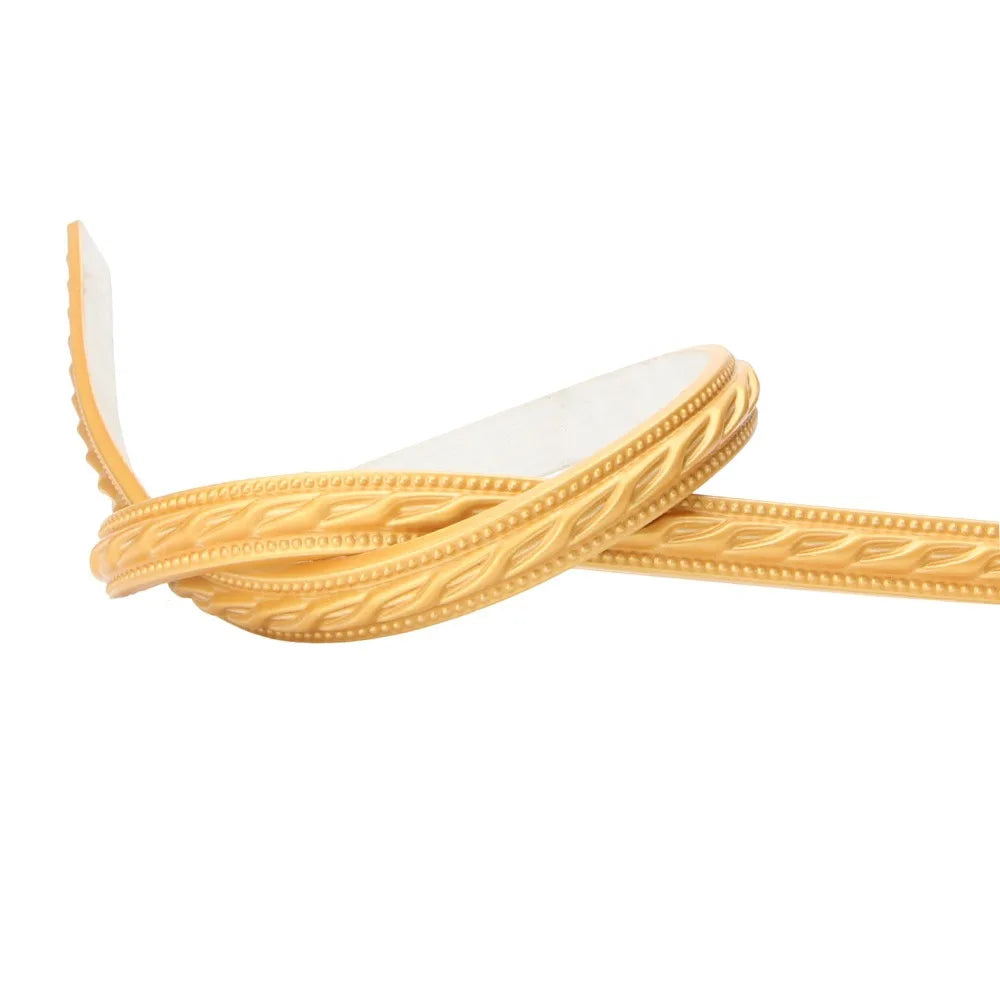 Self-Adhesive Faux Embossed Wall Border Trim Strip 1M PVC